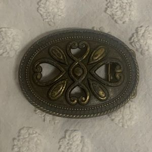 Vintage Gold Patina Belt Buckle